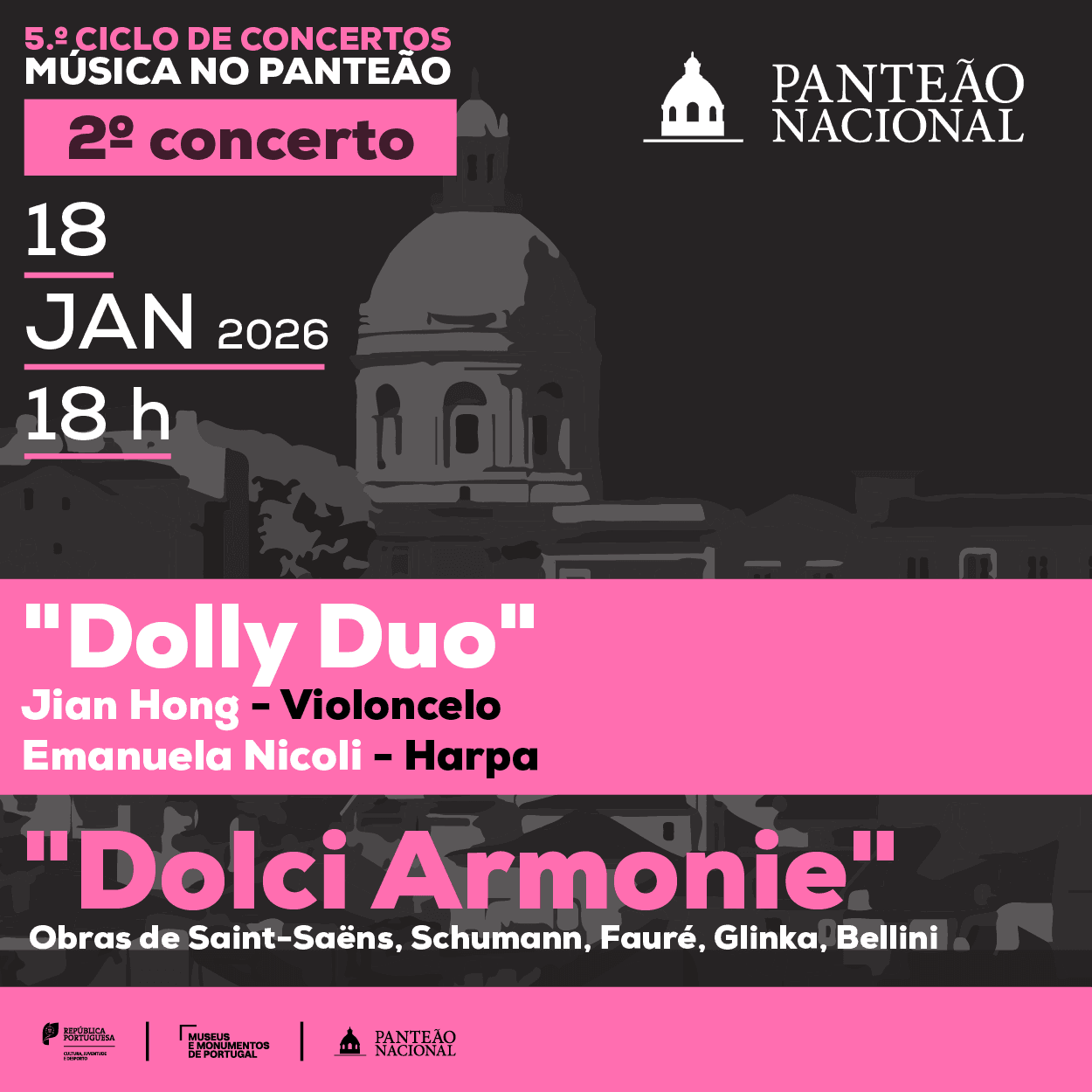 Concerto Dolly Duo no Panteão Nacional
